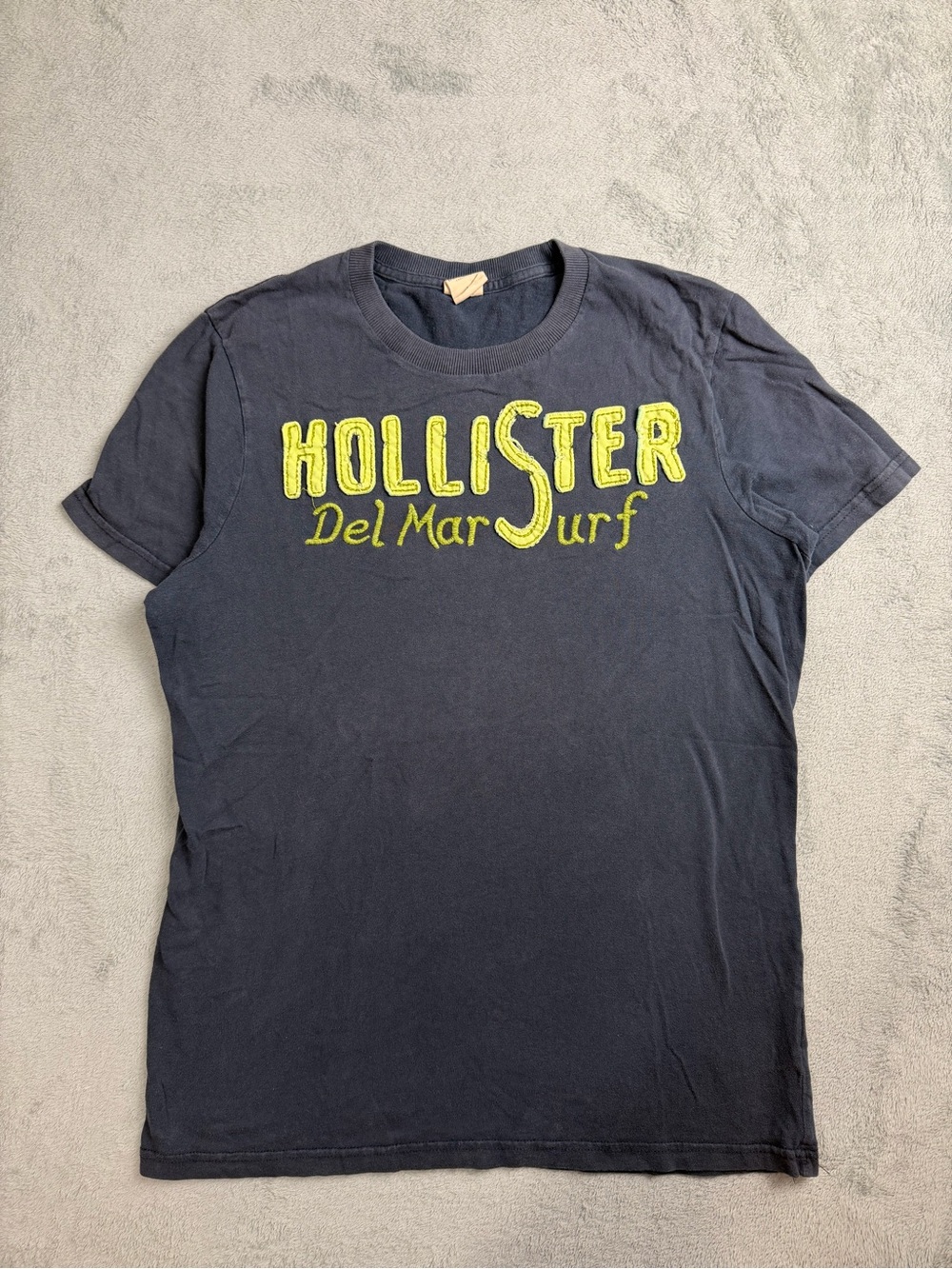 Hollister Navy Short-Sleeve 'Del Mar Surf' Logo Tee